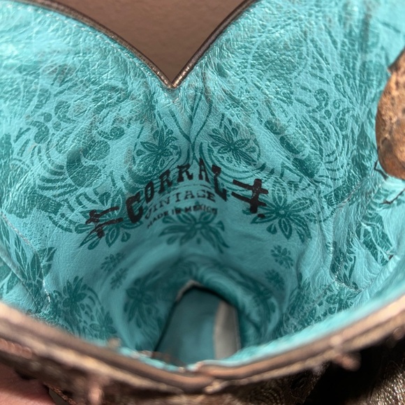 Women’s Cowboy boots- Corral tan/gold - Picture 8 of 9